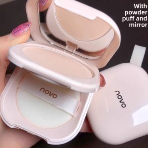 Noovo Translucent Setting Powder Compact Long-lasting Oil-control Makeup Remains Intact Dry Skin Brightening Base Touch-up Powder
