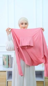 Pashmina Ovale Rayon Spandex Plus Inner Instan/Hijab Oval Inner Kaos Rayon Spandex