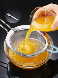 304 Stainless Steel Mesh Screen Baby Food Supplement Strainer Baby Ultra-Fine Soybean Milk Fantastic Residue Filter Juice Strainer Colander
