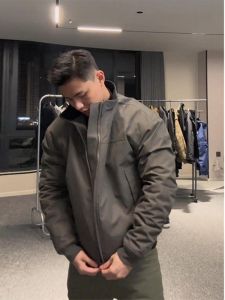 Thickened Cotton American Style Jacket Stand Collar Autumn Winter Mens Outerwear Pilot Jacket High Sensation Cotton Coat