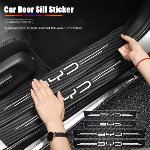 4Pcs Car Door Sill Anti-scratch Stickers Decorative Strip For BYD Atto SEAL Sealion 7 Seal U e5 Yuan Han Tang Song Qin Dolphin