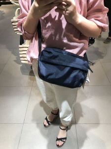 Unbranded Shoulder Bag Tote Crossbody Bag Leisure Small Bag for Men And Women Nylon Material Zipper Closure Soft Handbag