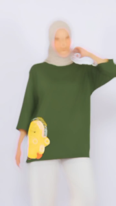 Forever Cloth Kaos Oversize Wanita Lengan 7/8 Cotton Combed 24s premium Beli 4 Gratis 1 Kaos Random