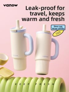 Vanow | Big Capacity Vacuum Insulated Tumbler Straw Cup