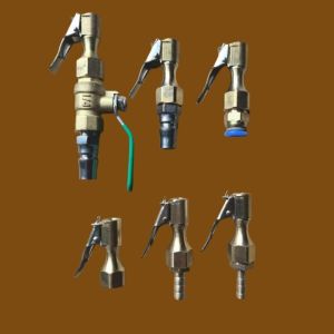 Bronze Quick Inflation Coupling Car Tire Pressure Gauge Air Pump Nozzle Inflating Tube Clamp Automobile Electronic Security