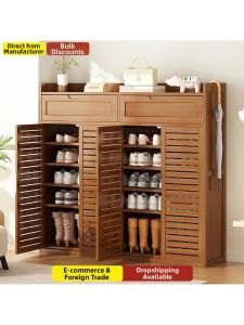 Large Capacity Wood Shoe Cabinet
