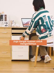 Meja Nakas Kamar Tidur Meja Samping Kasur Model Nordic Nightstand Minimalis Kayu Furniture O1A1