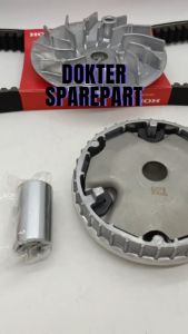KZL (PAKET 3 CVT) RUMAH ROLLER ASSY + KIPAS RUMAH ROLER + VANBELT BEAT VARIO FI / ROLER / KIRIAN CVT