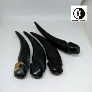sedotan pipa once tanduk kerbau hitam motif unik h132