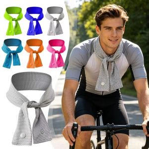Cooling Ice Scarf Ice Scarf with A Natural Cool Feeling Sweat-wiping Towel Outdoor Ice Belt Sports Headscarf Cooling Cold Towel