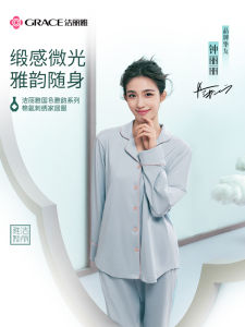 Pure Cotton Sleepwear Casual Home Clothes Set for Men And Women with Collar Spring Summer New Couple Leisure Suit