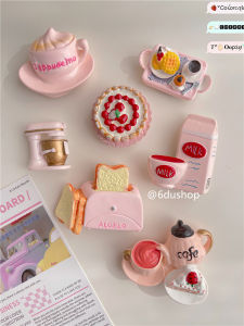 Cute Girl Heart Afternoon Tea Magnetic Refrigerator Stickers Cartoon Message Stickers for Milk Tea Shop Cake Shop Display Rack