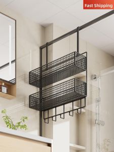 WUBUWEI | Wall Mount Storage Rack Without Drilling