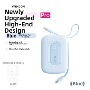 Wopow | Compact Portable Power Bank with Cable 20000 mAh