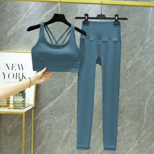 Red Yoga Fitness Outfit Set Womens High-End Professional Pilates Clothing Long Sleeve Thermal Lycra Sports Wear Set