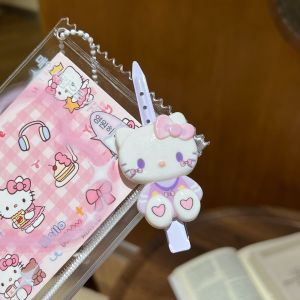 Cute Sitting KT Cat Pointed Mouth Clip 3D Girl Versatile Japanese Style Side Parting Hair Clip Sweet Style Plastic Hair Accessories