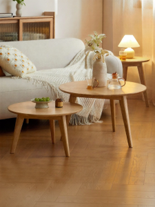 WEISHA | Round Wooden Coffee Table Nordic Style