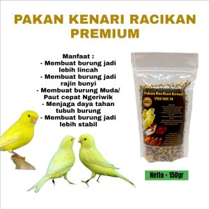 Pakan Racikan Kenari Premium Pakan Burung kenari 150 Gram