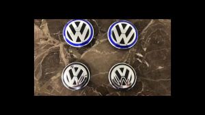 Logo chụp mâm ốp lazang bánh xe ô tô Volkswagen. Đường kính 55mm và 65mm - Chất liệu nhựa ABS cao cấp
