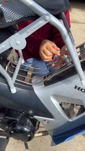 Ghế ngồi xe máy số xe Wave Dream FutureBlade cho bé  ghế số xếp sắt sơn tĩnh điện gấp gọn