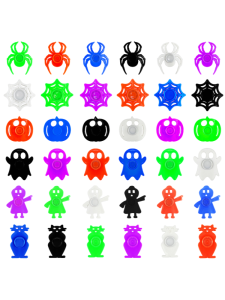 10-50 ชิ้นฮาโลวีนปลายนิ้วแมงมุมผีวันปาร์ตี้แมงมุมผี