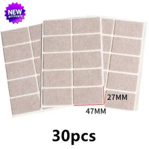 3-72Pcs Felt Chair Leg Pads 3mm Thick Floor Scratch Protector Mat Mute Non-slip Self Adhesive DIY Furniture Accessories