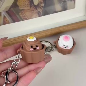 EELHOE | Mini Cake Button Sensory Toy Stress Relief Press Click Decompression Keychain for Home Office Travel