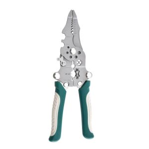Foldable wire stripper electrician wire splitter wire pliers crimping plier tool with stripping crimping and twisting functions
