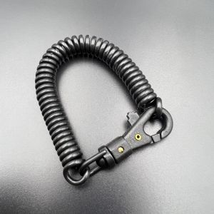 Coil Springs Keychain Retractable Spring Coil Leash Cord Safety Ropes Lanyard Snap Hook
