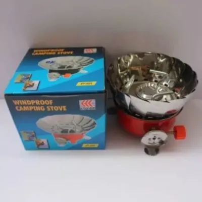 Kompor Camping Portable Kompor Mawar Windproof Piezo Anti Angin Outdoor Hiking Stove Kovar K-203