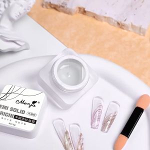 8ml/box Multi-functions Chrome Powder Molding Gel Molding Rub Magic Mirror Powders 3D Uv Nail Art Gel Adhesive Gems Glue Semi-Solid Gel Nails