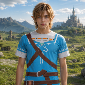 Bandai | Men T Shirt Women Tee Boys Girls Top Adults Children Parent Child Quick dry kid Tshirts Zelda Cosplay Breathable Sportswear Tee
