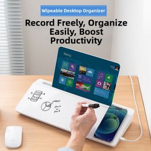 Sanwa Supply | Memo Whiteboard Desktop Organizer Phone Tablet Laptop Keyboard Stand