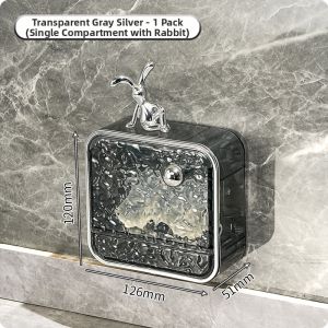HUIJINGYUN | Aesthetic Wall-Mounted Drill-Free High-Grade Lidded Soap Box