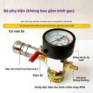 EELHOE | Bộ Chuyển Đổi Áp Suất Bình Khí Nhỏ Máy Nén Khí Di Động Cầm Tay Phụ Kiện Máy Nén Khí Chuyển Đổi Bình Chữa Cháy Máy Bơm Không Khí Bằng Thép Không Gỉ