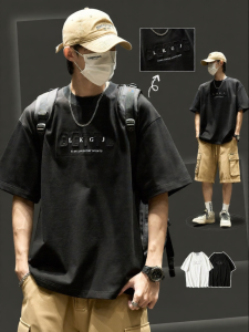SZON | Summer New Design American Style Letter Printed Pure Cotton T-Shirt