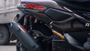TRC Racing Yamaha NMAX v1 Power Pipe Muffler Exhaust with Removable Silencer LTO Approved 1729