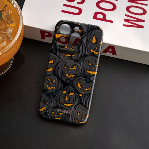 BILIBILI | Dark Green Floral Doodle For iPhone 17 16 15 14 13 Pro Max Air 17e Hard tpu Bumper Cover Coque Case Blank