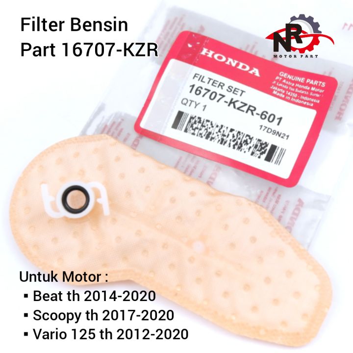 Filter Bensin Vario 125 Saringan Pampers Fuel Pump Filter Pompa Bensin Honda Vario 125 Beat FI Scoopy FI eSP Motorcycle Part KZR KZR 16707-KZR-601