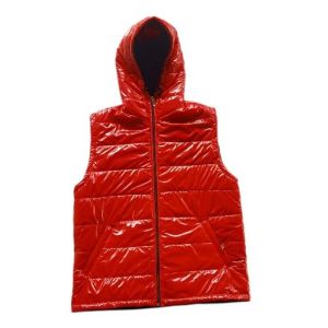 jaket rompi kupluk warna merah waterfroop