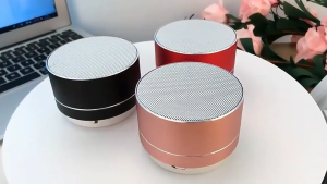 Mini Speaker สมาร์ทไร้สายบลูทู ธ ปืนใหญ่เหล็กขนาดเล็กเสียงซับวูฟเฟอร์ลําโพงการ์ดการ์ดแบบพกพากลางแจ้งในครัวเรือน Bass Bluetooth Speaker