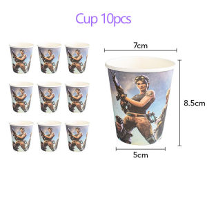 Fortnite | Interesting Shooting Game Fortnite Theme Birthday Party Decoration Supplies Cup Plate Balloons Cake Topper Banner Props Kid Gift