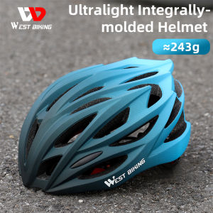 หมวกนิรภัยสำหรับจักรยานขี่จักรยานตะวันตกน้ำหนักเบาจักรยานไฟฟ้าหมวกกันน็อกขี่จักรยานน้ำหนักเบาหมวกนิรภัยสำหรับจักรยานกันกระแทกน้ำหนักเบาพิเศษ ระบายอากาศ ได้มาใช้ในการเสื้อเส้นและเล่นสเก็ตบอร์ดจักรยานเสือหมอบเสือภูเขาสำหรับผู้ชายผู้หญิงอุปกรณ์ป