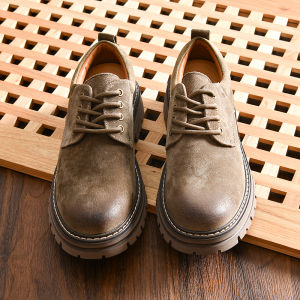 Giày Công Sở Đế Thấp Đế Mềm Da Lộn Phong Cách Mới Cho Nam Giày Công Sở Thường Ngày Giày Thể Thao Đế Bằng Đế Cao Su
