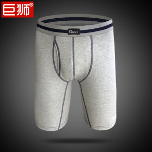 กางเกงในผู้ชายเป้าไม่บดสำหรับผู้ชายกันเสียดสีขายาวกันการเสียดสีขายาวเพิ่มขนาดไซส์ใหญ่พิเศษทรงหลวมกีฬาผ้าฝ้ายแท้แบบยาวพิเศษ