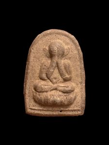 พระปิดตาซุ้มกอ หูกระต่าย หลวงพ่อเอีย เนื้อว่านผสมขมิ้นกับปูน ปี2516  สวยมาก เดิมๆ  แท้รับประกัน #ท.48