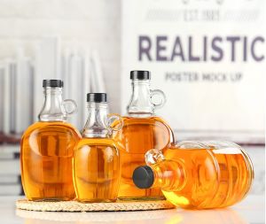 Red Wine Bottle Glass Fermentation Vessel Sealed Storage Jar Aerator Vinegar Bottle Kitchen Storage Container European Style