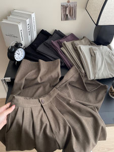 Quần Ống Rộng Phong Cách Nhật Bản Cao Cấp Cho Nữ Quần Ống Đứng Rộng Rãi Quần Dài Thường Ngày Quần Ống Rộng Quần Ống Rộng