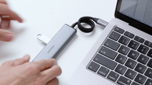 UGREEN USB-C 7-in-1 Hub Converter HDMI 4K USB3.0 RJ45 SD/TF PD Fast Laptop Adapter