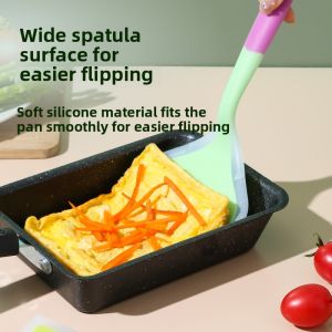 High-Temperature Resistant Silicone Spatula Non-Stick Pan Cooking Utensil Kitchen Professional Scrape Blade Home Use Wok Spatula